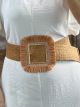 Elastic Straw Belt-9/Camel