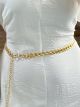 Metallic Belt/Simple Chain-Gold
