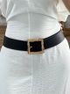 Wide Square Belt/Black