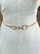 Metallic Belt/Knot BeltBuckle-Gold