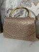 Rhinestones Hand Bag/Rosegold