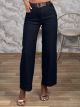 Elastic Denim Belt Pants-53143