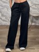 The-Monochrome Pants-49566/Black