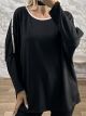 Kun-Rhinestones Knitted Sweater-26297/Black