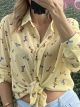 Dogs Muslin Shirt/Yellow