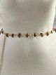 Metallic Belt/Brown Beads
