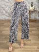 Highwaist Elastic Pants-3282/B1