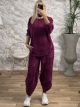 Casual Cord Aladdin Viscose Set/Magenta