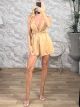 Polymorphic Satin Playsuit/Gold