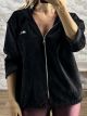 Lil-Velvet Hooded Cardigan -19070/Black