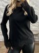 Lil-Knitted Lace Top-69996/Black