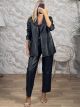 Lok-Leather Belt Suit-2536/Black