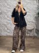 Alfa-Leopard Stripes Tracksuit-3815/Black