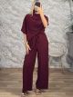 Ton-Viscose DoubleTop Rip Set-227/Burgundy