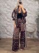 Gyn-Bomber Top & Pants Set-8361/Paisley