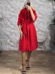 The-Fur&BlackButtons Coat-5666/Red