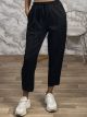 Mono Highwaist Pants-3791/Black
