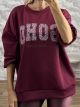 SOHO Oversized Sweater-11418/Burgundy