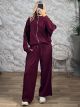 Lil-Leopard Ve Tracksuit-3610/Burgundy