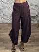 Lil-Barrel Sripes Pants-26793/Burgundy