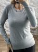 The-Soft Knitted Top-1218/Grey
