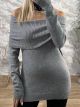 Strass OpenShoulders Top-3938/Grey