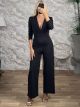 ShoulderPads Ve Jumpsuit-44326/Black