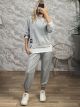Zoz-Viscose WhiteLayer Set-7144/Grey