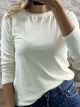 AllOver Strassed Cotton Top-3503/White