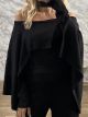 The-Rip DoubleFabric Knitted Top-12443/Black