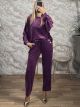 Sar-Velvet GoldButtons Set/Dark Magenta