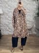 Kun-Viscose Long Coat-83714/N1