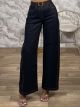 Barrel Highwaist Pants-32630-1/Black