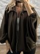 Lok-Viscose Cardigan-2147/Chocolat