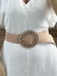 Elastic Straw Belt-6/RoseGold