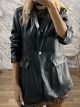 Ton-Leather Blazer-3429/Black