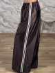 The-Wide Satin Pants-81731/Chocolat