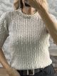 Sar-Pearls Knitted Top-358/Beige