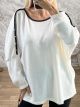 Kun-Rhinestones Knitted Sweater-26297/White
