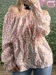 Cherries & Ruffles Top/Pink