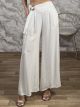 Highwaist GoldPin Pants-26135/White