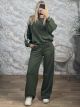 Zoz-Double Stripes Set-60863/Khaki