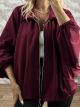 Lok-Viscose Cardigan-2147/Burgundy