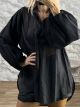 Ton-Viscose BalloonSleeves Top-26532/Black