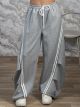 Zoz-Balloon Stripes Pants-30190/Grey