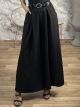 Super Wide Belt Pants-3263/Black