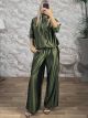 Zoz-Satin Stripped Tracksuit-60795/Khaki