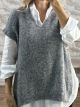 Lil-Viscose Sweater Vest-9240/Grey