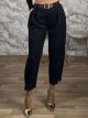 Lil-GoldenButton Ankle Pants-63440/Navy Blue