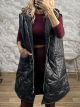 Lil-Quilted Sleeveless Jacket-26562/Black